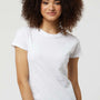 Tultex Womens Fine Jersey Slim Fit Short Sleeve Crewneck T-Shirt - White