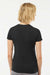 Tultex 214 Womens Fine Jersey Short Sleeve V-Neck T-Shirt Black Model Back