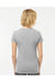 Tultex 214 Womens Fine Jersey Short Sleeve V-Neck T-Shirt Heather Grey Model Back