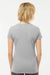 Tultex 214 Womens Fine Jersey Short Sleeve V-Neck T-Shirt Heather Grey Model Back