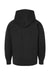 Tultex 320Y Youth Hooded Sweatshirt Hoodie w/ Pouch Pocket Black Flat Back
