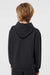 Tultex 320Y Youth Hooded Sweatshirt Hoodie w/ Pouch Pocket Black Model Back