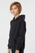 Tultex 320Y Youth Hooded Sweatshirt Hoodie w/ Pouch Pocket Black Model Side