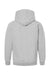 Tultex 320Y Youth Hooded Sweatshirt Hoodie w/ Pouch Pocket Heather Grey Flat Back