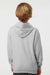 Tultex 320Y Youth Hooded Sweatshirt Hoodie w/ Pouch Pocket Heather Grey Model Back