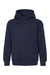 Tultex 320Y Youth Hooded Sweatshirt Hoodie w/ Pouch Pocket Navy Blue Flat Front