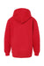 Tultex 320Y Youth Hooded Sweatshirt Hoodie w/ Pouch Pocket Red Flat Back