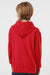 Tultex 320Y Youth Hooded Sweatshirt Hoodie w/ Pouch Pocket Red Model Back