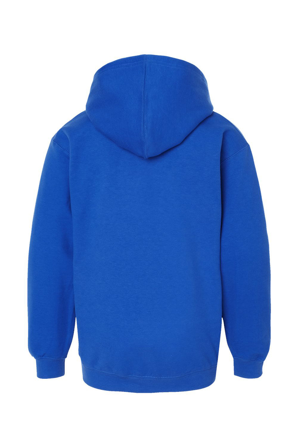 Tultex 320Y Youth Hooded Sweatshirt Hoodie w/ Pouch Pocket Royal Blue Flat Back