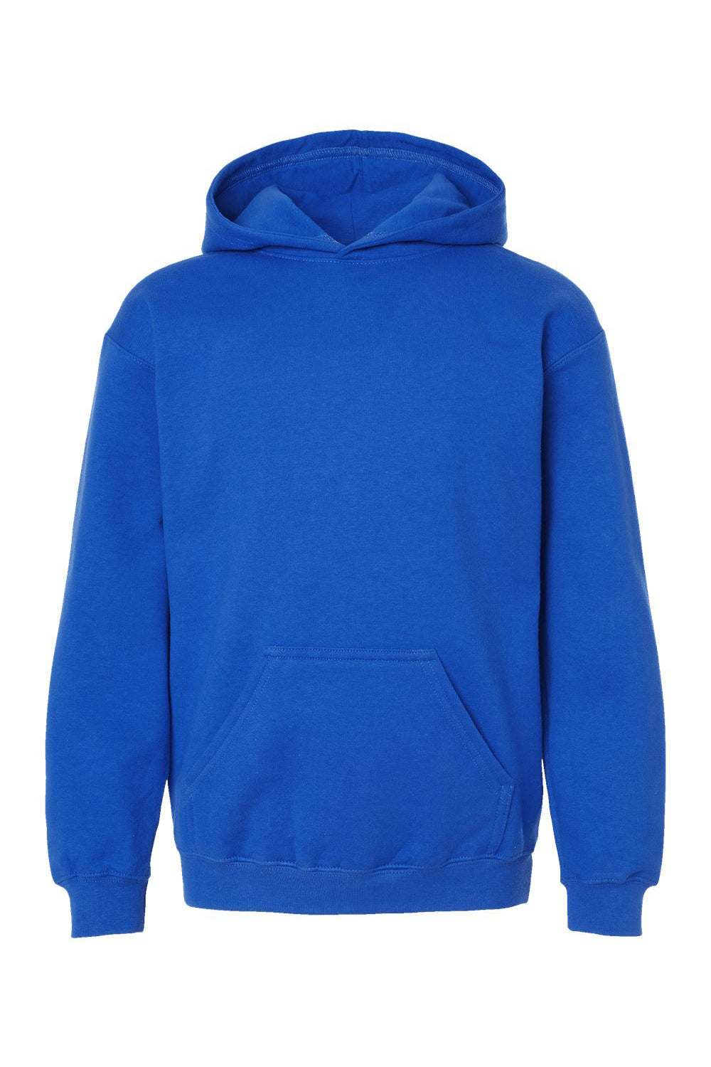 Tultex 320Y Youth Hooded Sweatshirt Hoodie Royal Blue Flat Front