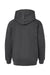Tultex 320Y Youth Hooded Sweatshirt Hoodie w/ Pouch Pocket Heather Charcoal Grey Flat Back