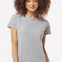 Tultex Womens Fine Jersey Classic Fit Short Sleeve Crewneck T-Shirt - Heather Grey