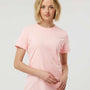Tultex Womens Fine Jersey Classic Fit Short Sleeve Crewneck T-Shirt - Pink - NEW