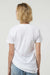 Tultex 216 Womens Fine Jersey Classic Fit Short Sleeve Crewneck T-Shirt White Model Back