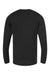 Tultex 591 Mens Premium Long Sleeve Crewneck T-Shirt Black Flat Back