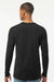 Tultex 591 Mens Premium Long Sleeve Crewneck T-Shirt Black Model Back