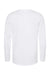 Tultex 591 Mens Premium Long Sleeve Crewneck T-Shirt White Flat Back