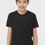 Tultex Youth Fine Jersey Short Sleeve Crewneck T-Shirt - Black