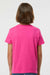 Tultex 235 Youth Fine Jersey Short Sleeve Crewneck T-Shirt Fuchsia Pink Model Back