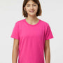 Tultex Youth Fine Jersey Short Sleeve Crewneck T-Shirt - Fuchsia Pink - NEW