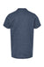Tultex 235 Youth Fine Jersey Short Sleeve Crewneck T-Shirt Heather Denim Blue Flat Back