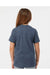 Tultex 235 Youth Fine Jersey Short Sleeve Crewneck T-Shirt Heather Denim Blue Model Back