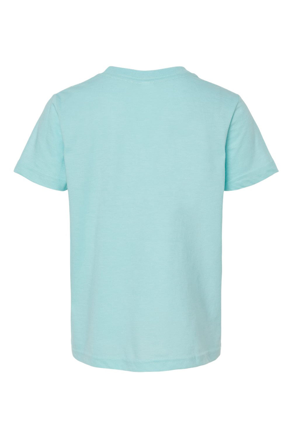 Tultex 235 Youth Fine Jersey Short Sleeve Crewneck T-Shirt Heather Purist Blue Flat Back