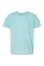 Tultex 235 Youth Fine Jersey Short Sleeve Crewneck T-Shirt Heather Purist Blue Flat Front