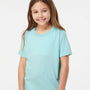 Tultex Youth Fine Jersey Short Sleeve Crewneck T-Shirt - Heather Purist Blue - NEW
