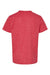 Tultex 235 Youth Fine Jersey Short Sleeve Crewneck T-Shirt Heather Red Flat Back