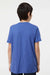 Tultex 235 Youth Fine Jersey Short Sleeve Crewneck T-Shirt Heather Royal Blue Model Back