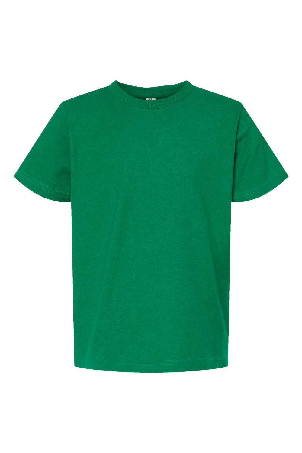 Tultex 235 Youth Fine Jersey Short Sleeve Crewneck T-Shirt Kelly Green Flat Front
