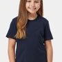Tultex Youth Fine Jersey Short Sleeve Crewneck T-Shirt - Navy Blue