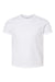 Tultex 235 Youth Fine Jersey Short Sleeve Crewneck T-Shirt White Flat Front