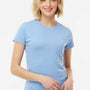 Tultex Womens Poly-Rich Short Sleeve Crewneck T-Shirt - Heather Athletic Blue