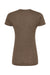 Tultex 240 Womens Poly-Rich Short Sleeve Crewneck T-Shirt Heather Brown Flat Back
