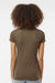 Tultex 240 Womens Poly-Rich Short Sleeve Crewneck T-Shirt Heather Brown Model Back