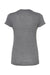 Tultex 240 Womens Poly-Rich Short Sleeve Crewneck T-Shirt Heather Charcoal Grey Flat Back
