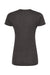 Tultex 240 Womens Poly-Rich Short Sleeve Crewneck T-Shirt Heather Graphite Grey Flat Back
