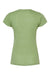 Tultex 240 Womens Poly-Rich Short Sleeve Crewneck T-Shirt Heather Green Flat Back
