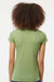 Tultex 240 Womens Poly-Rich Short Sleeve Crewneck T-Shirt Heather Green Model Back