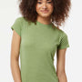 Tultex Womens Poly-Rich Short Sleeve Crewneck T-Shirt - Heather Green