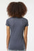 Tultex 240 Womens Poly-Rich Short Sleeve Crewneck T-Shirt Heather Navy Blue Model Back