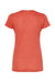 Tultex 240 Womens Poly-Rich Short Sleeve Crewneck T-Shirt Heather Orange Flat Back