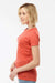 Tultex 240 Womens Poly-Rich Short Sleeve Crewneck T-Shirt Heather Orange Model Side