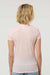Tultex 240 Womens Poly-Rich Short Sleeve Crewneck T-Shirt Heather Pink Model Back