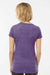 Tultex 240 Womens Poly-Rich Short Sleeve Crewneck T-Shirt Heather Purple Model Back