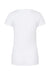 Tultex 240 Womens Poly-Rich Short Sleeve Crewneck T-Shirt White Flat Back