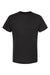 Tultex 241 Mens Poly-Rich Short Sleeve Crewneck T-Shirt Black Flat Front