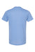 Tultex 241 Mens Poly-Rich Short Sleeve Crewneck T-Shirt Heather Athletic Blue Flat Back